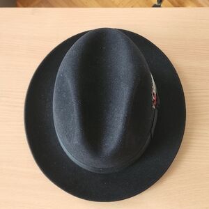Furla Black Fedora Hat